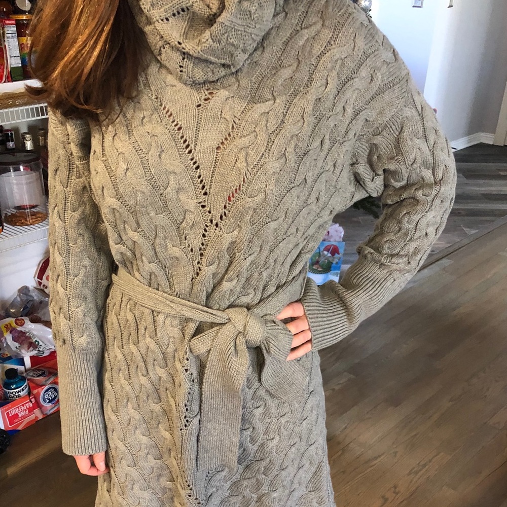 Grey Sweater Dress